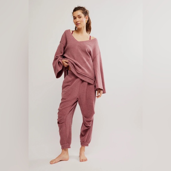 NWT! FP Free People Day Off Fleece Joggers Sz Small